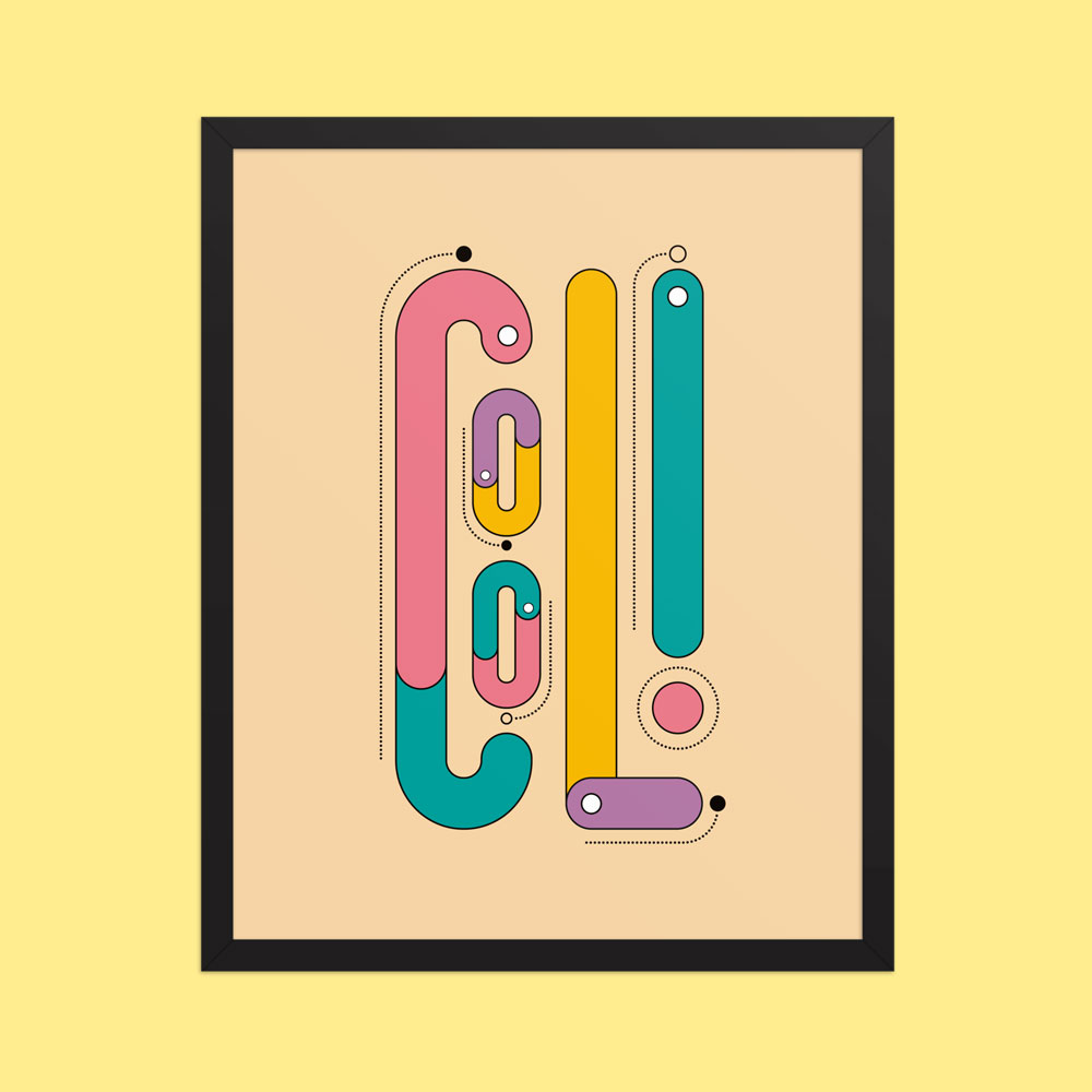 Framed poster to hang