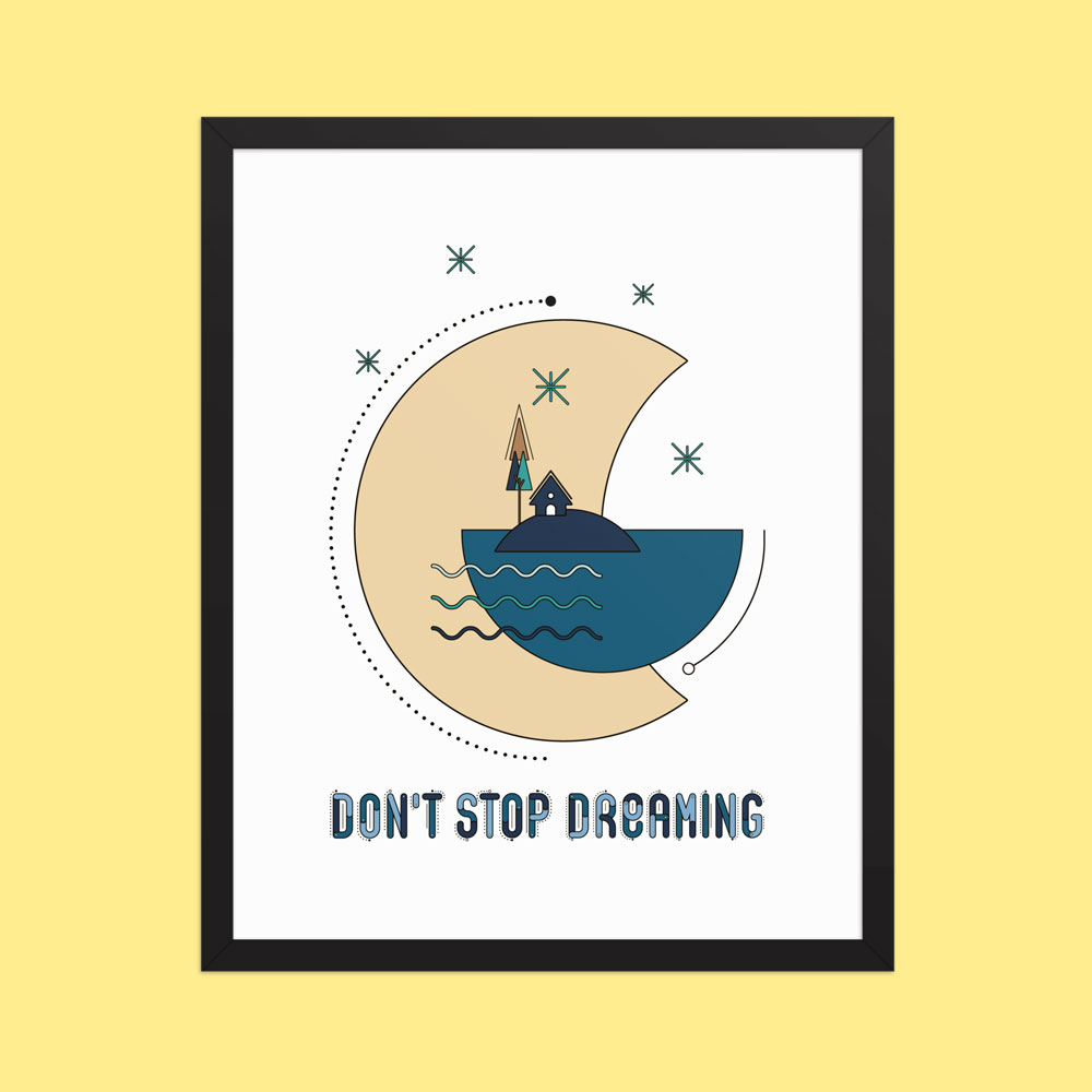 Framed poster to hang