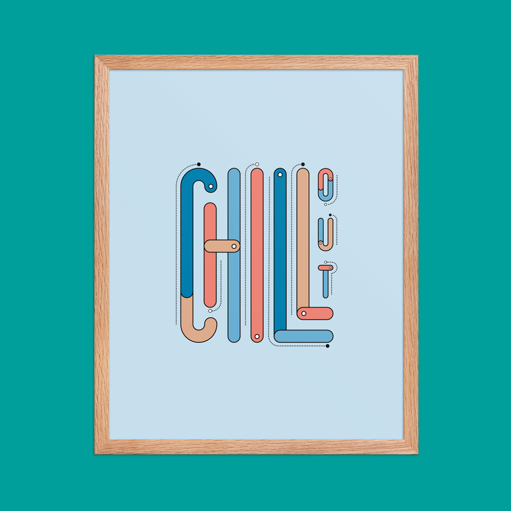 Framed poster to hang