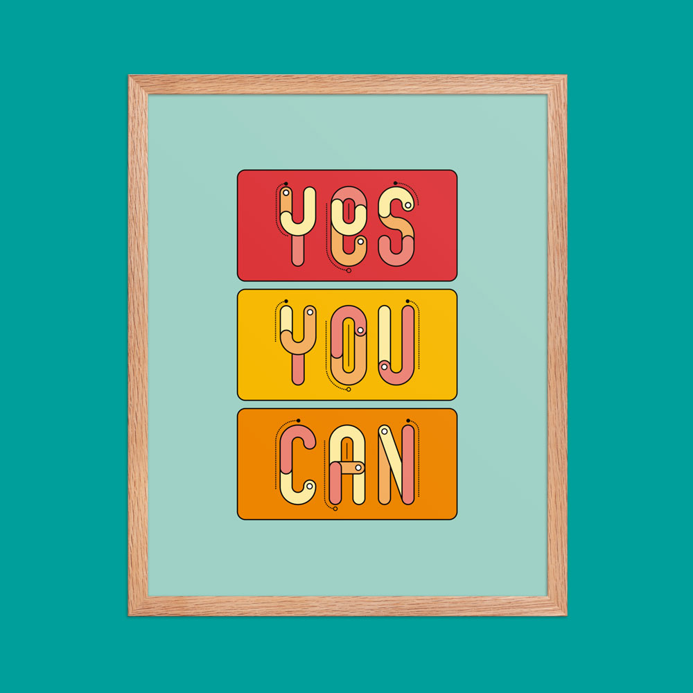 Wall art print hanging