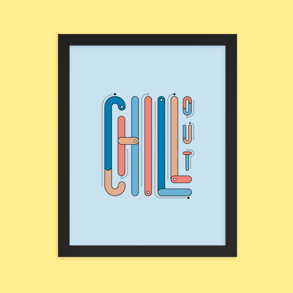 Wall art print hanging