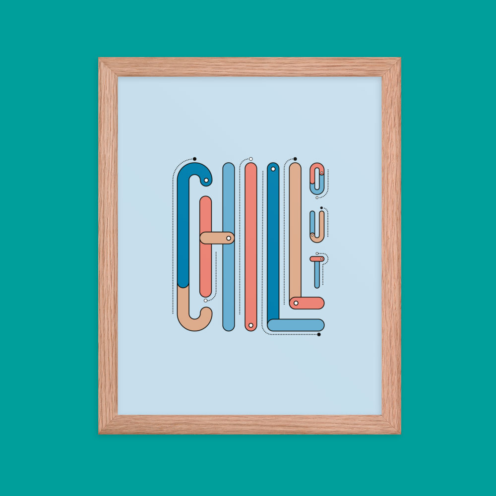 Framed poster to hang