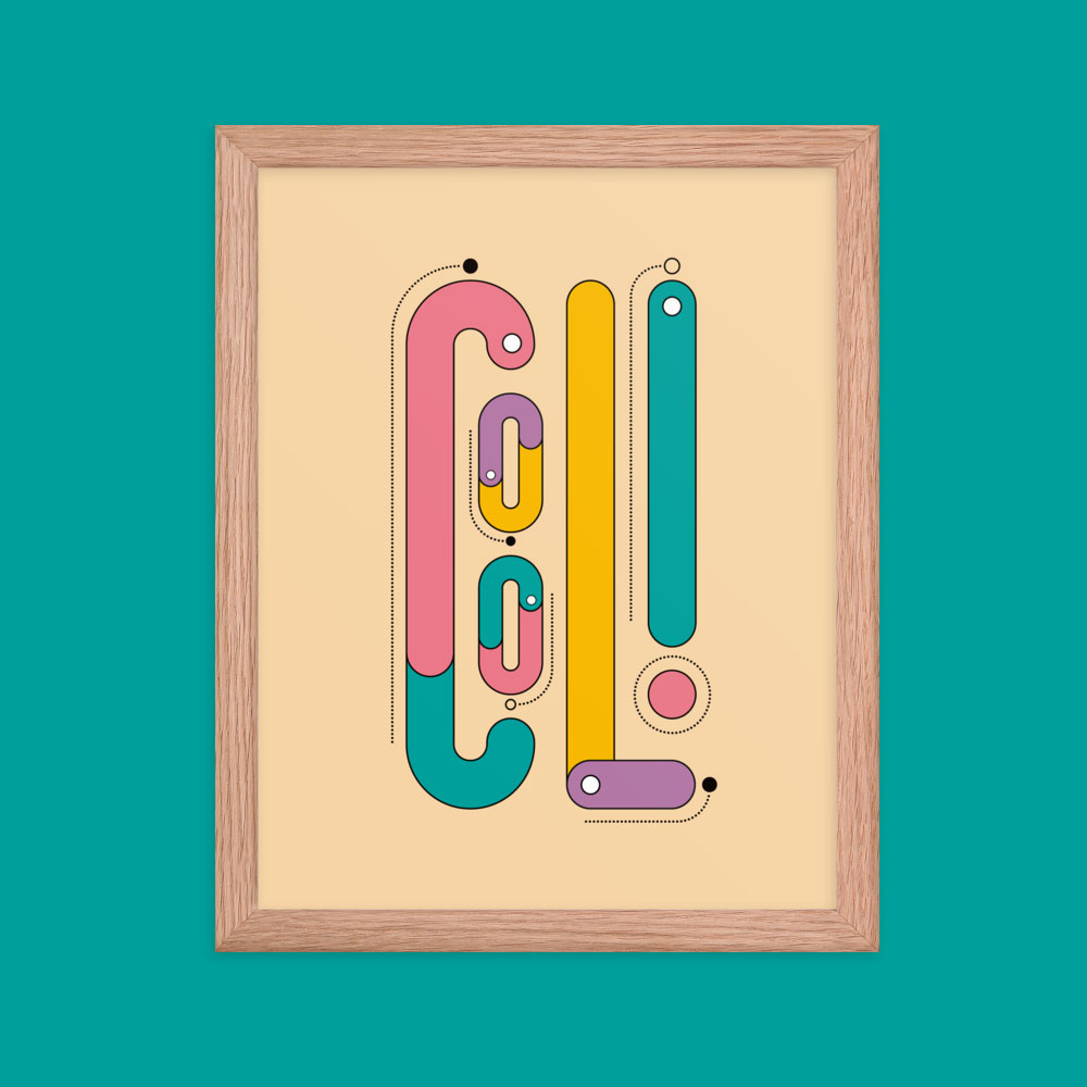 Wall art print hanging