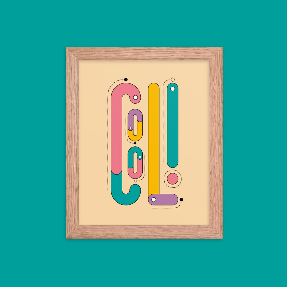 Wall art print hanging