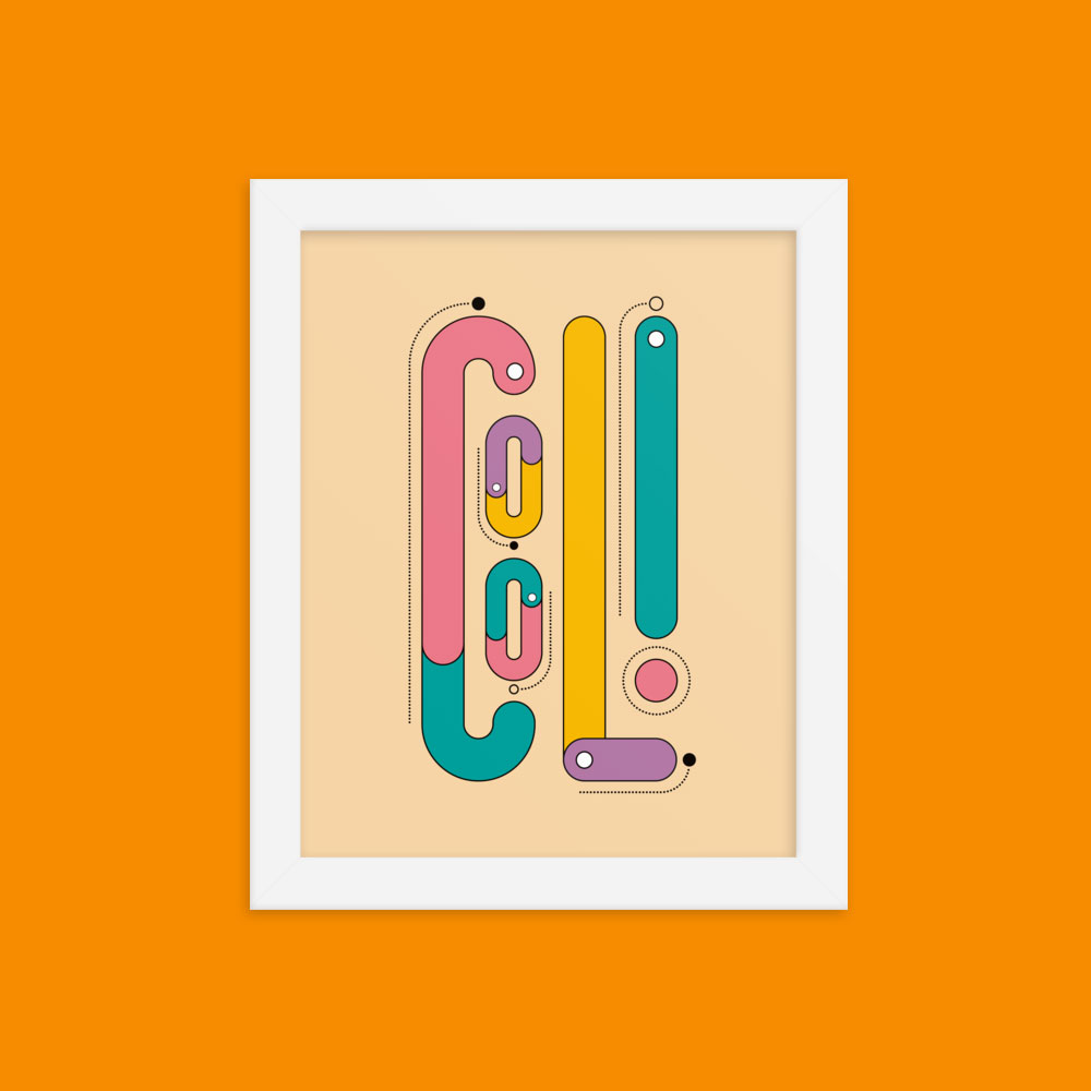 Wall art print hanging