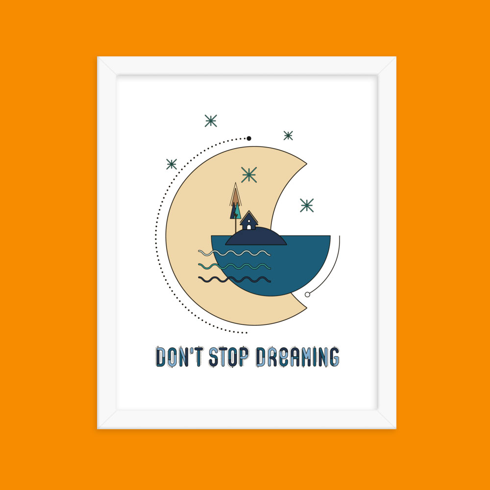 Wall art print hanging