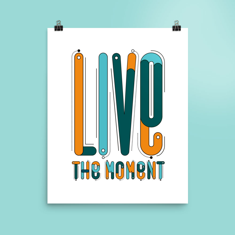 Printed poster hanging