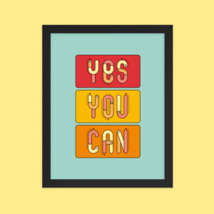 Wall art print hanging