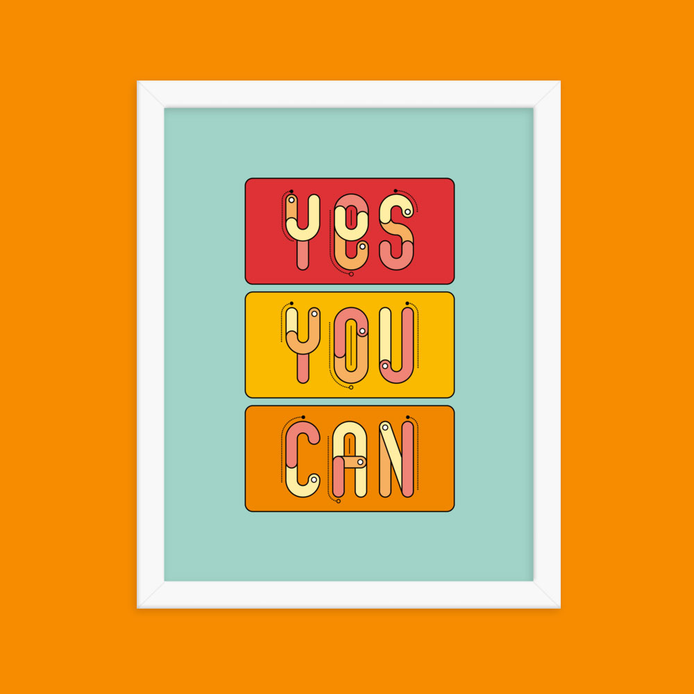 Wall art print hanging